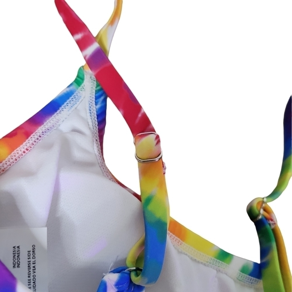 Sirena One Piece Rainbow Tie Dye #TAKEPRIDE Swimsuit - Picture 5 of 11